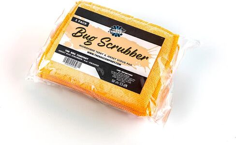The Rag Company - Jersey Bug Scrubber Pads - Terry Weave, Easily and Safely Trap Bug Splatter in Sponge, Safe on All Finishes, 4in x 6in, Blue (5-Pack) in Saudi Arabia