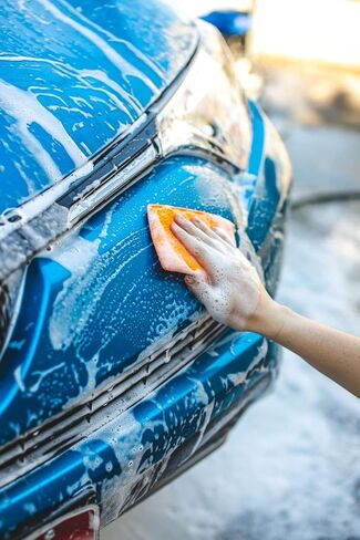 The Rag Company - Jersey Bug Scrubber Pads - Terry Weave, Easily and Safely Trap Bug Splatter in Sponge, Safe on All Finishes, 4in x 6in, Blue (5-Pack) in Saudi Arabia
