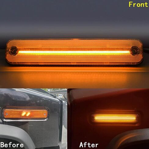 H2 SUT LED سقف الكابينة دخان عدسة ضوء أطقم ل 2003-2009 هامر H2 و 2005 و 2007-2009 هامر H2 SUT أعلى التخليص ماركر أضواء الأسود المدخن عدسة العنبر/الأحمر LED الجبهة الخلفية OEM استبدال مصابيح الهالوجين in Kuwait