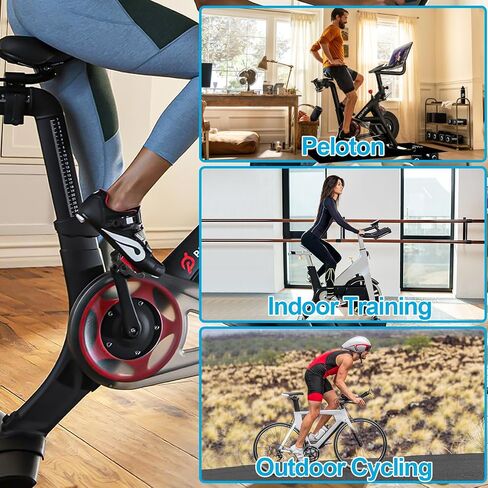 BUCKLOS Look Delta, SPD Spin Bike Bicycle Pedals - Compatible with Peloton & Shimano SPD Fit Road Bike/Indoor Cycling Exercise (9/16'' Clip Pedal) in Saudi Arabia