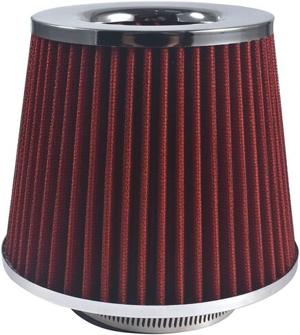 Hetong 3 inch Red 76mm Inlet Cold Air Intake Cone Replacement Quality Dry Air Filter in Saudi Arabia