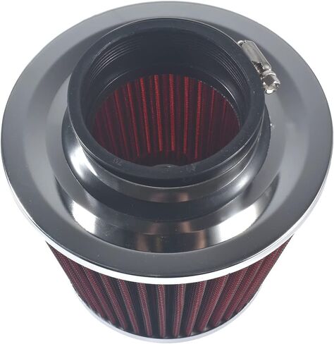 Hetong 3 inch Red 76mm Inlet Cold Air Intake Cone Replacement Quality Dry Air Filter in Saudi Arabia