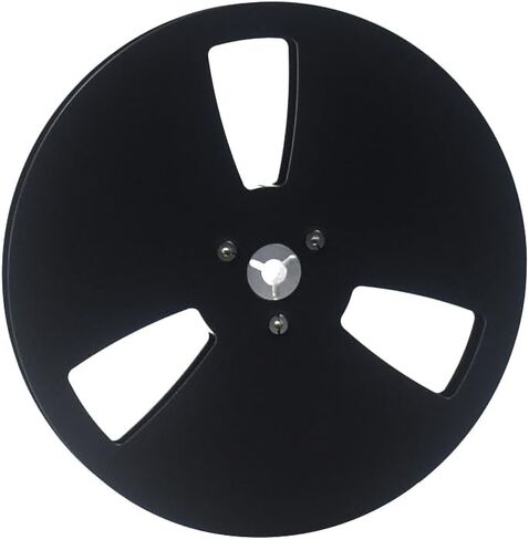 بكرة شريط فارغة مقاس 1/4 7 بوصة، شريط صوت بكرة مفتوحة عالمية من سبائك الألومنيوم، بكرة فارغة للبكرة إلى البكرة لـ TEAC/ReVox Studer (أسود) in Kuwait