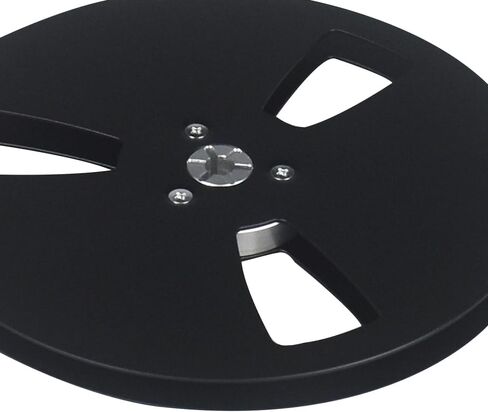 بكرة شريط فارغة مقاس 1/4 7 بوصة، شريط صوت بكرة مفتوحة عالمية من سبائك الألومنيوم، بكرة فارغة للبكرة إلى البكرة لـ TEAC/ReVox Studer (أسود) in Kuwait