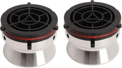 Nab Reel Hub Adaptors for 10in Reel to Reel Tape Recorders, 1 Pair Aluminium Nab Hub Device for ReVox for Akai for Teac, Universal Loading Device (Black) in Saudi Arabia