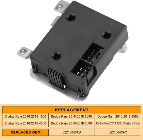 مجموعة وحدة التحكم في فرامل المقطورة المتكاملة من BELZAR مع مفتاح 82215040AB متوافق مع Ram 1500 2500 3500 4500 5500 2016-2018، Ram 1500 Classic 2019 in Kuwait