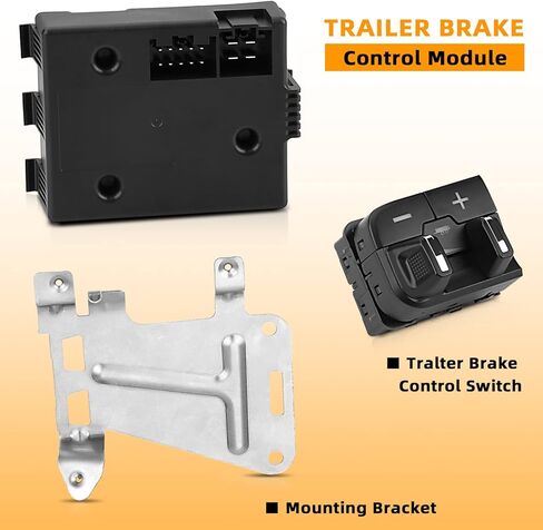 مجموعة وحدة التحكم في فرامل المقطورة المتكاملة من BELZAR مع مفتاح 82215040AB متوافق مع Ram 1500 2500 3500 4500 5500 2016-2018، Ram 1500 Classic 2019 in Kuwait