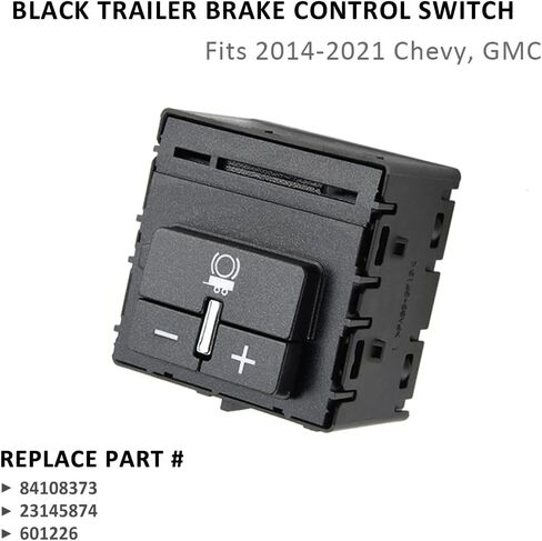 84108373 مجموعة مفاتيح التحكم في فرامل المقطورة السوداء تناسب 2014-2020 تشيفي كولورادو سيلفرادو سوبربان تاهو جي إم سي كانيون سييرا يوكون استبدال رقم الجزء 23145874 601226 in Kuwait