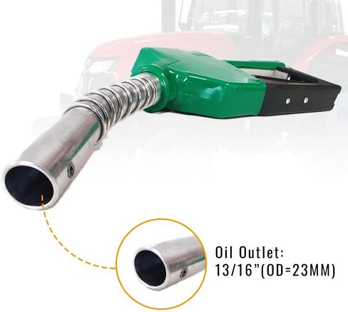 60L/min Big Flow Rate Aluminum Alloy 3/4 Inch NPT Green Automatic Shut Off Fuel Nozzle for Diesel Kerosene Biodiesel in Saudi Arabia