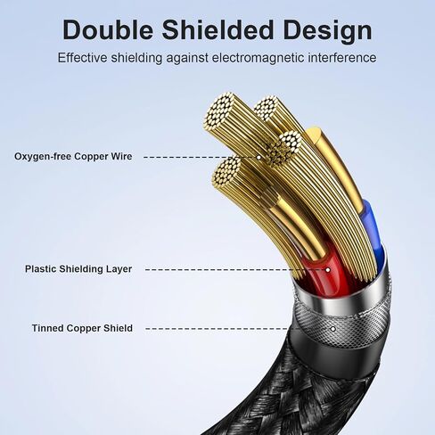 3.5mm Headphone Stereo Audio Cable Cord Compatible with Bowers & Wilkins P7,Replacement 90 Degree 1/8" 3.5mm TRS Jack Male to Male Stereo Aux Audio Cord for B&W,Nylon Braided,4ft(Black) in Saudi Arabia