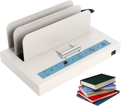 Piwerod 110V Thermal Binding Machine 1-50MM Binding Thickness A3 A4 A5 Book Envelope Electric Metal Thermal Binder Stapling Thickness 480 Sheets in Kuwait