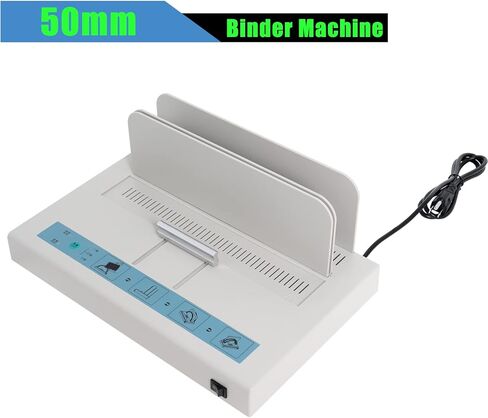 Piwerod 110V Thermal Binding Machine 1-50MM Binding Thickness A3 A4 A5 Book Envelope Electric Metal Thermal Binder Stapling Thickness 480 Sheets in Kuwait