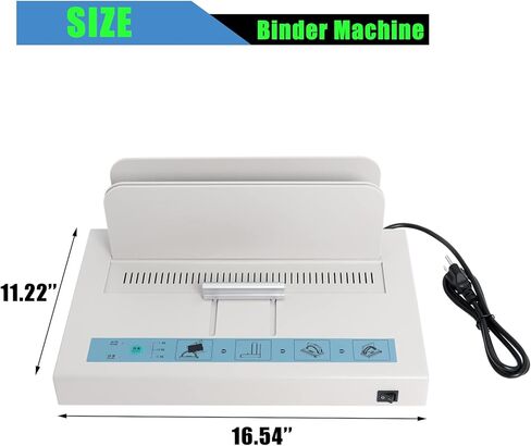 Piwerod 110V Thermal Binding Machine 1-50MM Binding Thickness A3 A4 A5 Book Envelope Electric Metal Thermal Binder Stapling Thickness 480 Sheets in Kuwait