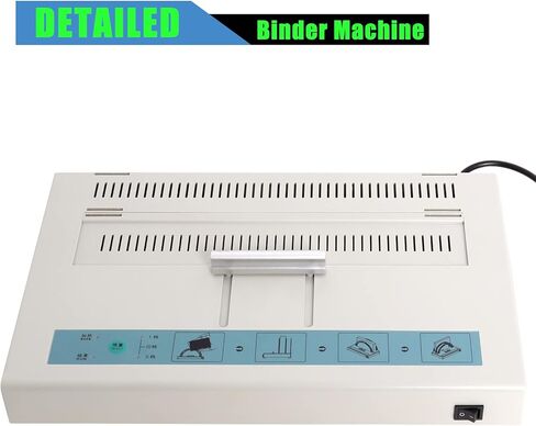 Piwerod 110V Thermal Binding Machine 1-50MM Binding Thickness A3 A4 A5 Book Envelope Electric Metal Thermal Binder Stapling Thickness 480 Sheets in Kuwait