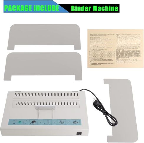 Piwerod 110V Thermal Binding Machine 1-50MM Binding Thickness A3 A4 A5 Book Envelope Electric Metal Thermal Binder Stapling Thickness 480 Sheets in Kuwait