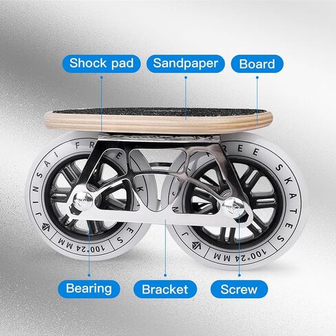 فرشاة Freesktes Drift Board فرشاة النقل في الشوارع ذات العجلات الكبيرة لوحة الطرق عالية المرونة لسباق الماراثون ولوحة كاملة لوح تزلج مقسم - عجلة كبيرة الحجم in Saudi Arabia