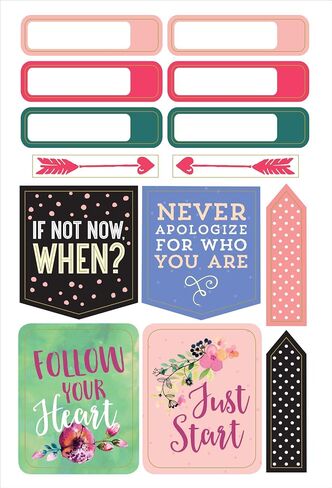 Essential 2019 Weekly Planner Stickers - She Believed She Could (Set of 160 Stickers) in Saudi Arabia