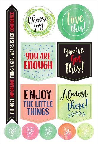 Essential 2019 Weekly Planner Stickers - She Believed She Could (Set of 160 Stickers) in Saudi Arabia
