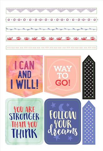 Essential 2019 Weekly Planner Stickers - She Believed She Could (Set of 160 Stickers) in Saudi Arabia