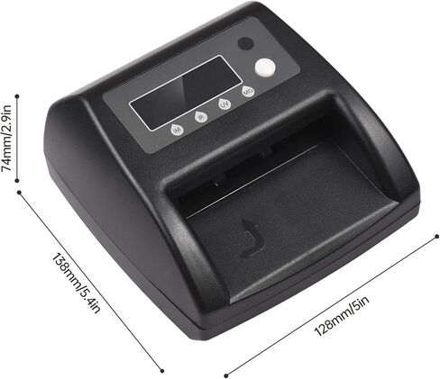 BISOFICE Mini UV كاشف الفواتير المزيفة EURO/USD/GBP عداد النقود كشف الأموال تلقائيًا بواسطة UV MG IR صورة ورقية ذات حجم سمك مناسب للمحلات التجارية ومحلات البقالة والمطاعم والفنادق Stree in Kuwait