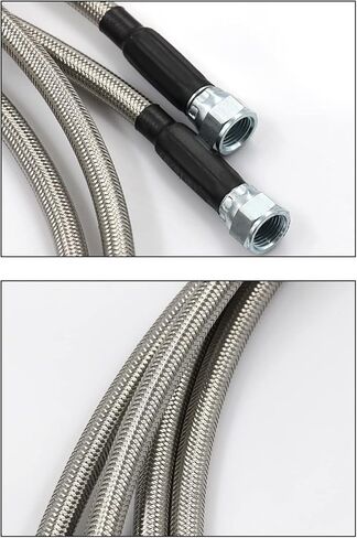 72 بوصة الفولاذ المقاوم للصدأ مضفر خطوط نقل برودة خرطوم مناسب لشيفي فورد موبار جنرال موتورز جي إم سي بويك كاديلاك السيارات والشاحنات استبدال TH350 / 700R4 / TH400 in Kuwait