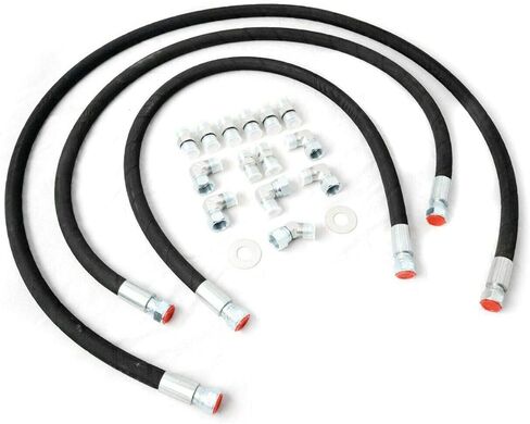 GXP Allison 5/8" 1200 PSIB خطوط تبريد ومحولات نقل الحركة المتوافقة مع 2001-2010 Chevy/GMC 6.6 LB7 LLY LBZ LMM Duramax Diesel 6.6L in Kuwait