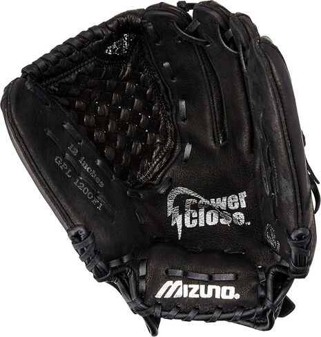 قفاز كرة لينة للشباب من سلسلة Prospect Fastpitch من Mizuno GPL1200F1، أسود، 12.00 بوصة in Kuwait