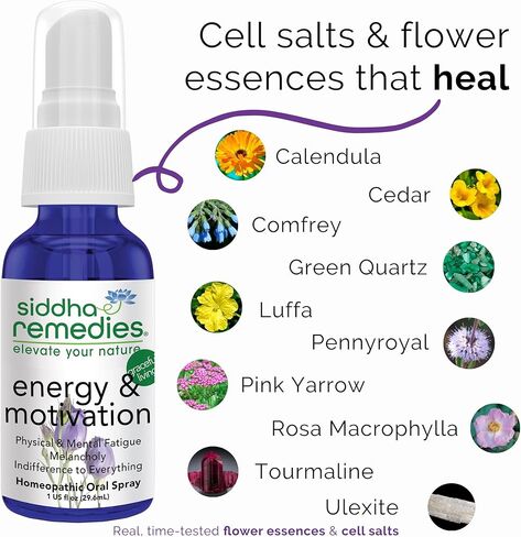 سيدها يعالج رذاذ الطاقة والتحفيز للتعب الجسدي والعقلي | علاج مثلي طبيعي 100% بمكونات المعالجة المثلية التقليدية وأملاح الخلايا وخلاصات الزهور | لا يوجد كحول ولا سكر in Kuwait