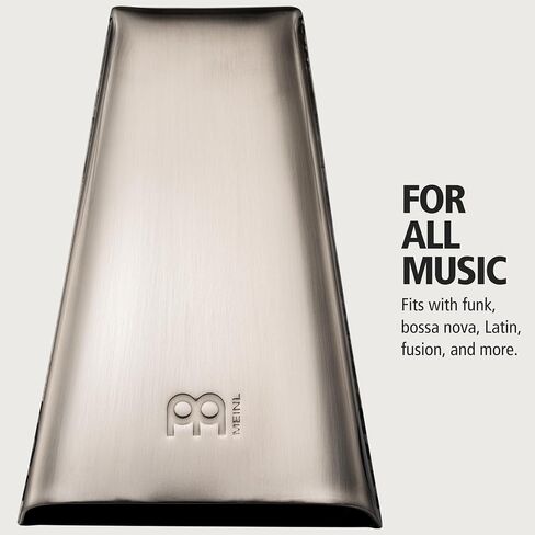Meinl Percussion Handheld Cowbell, 6 1/2" Brushed Steel — NOT Made in China — Low Pitch, 2-Year Warranty (STB65H) in Saudi Arabia