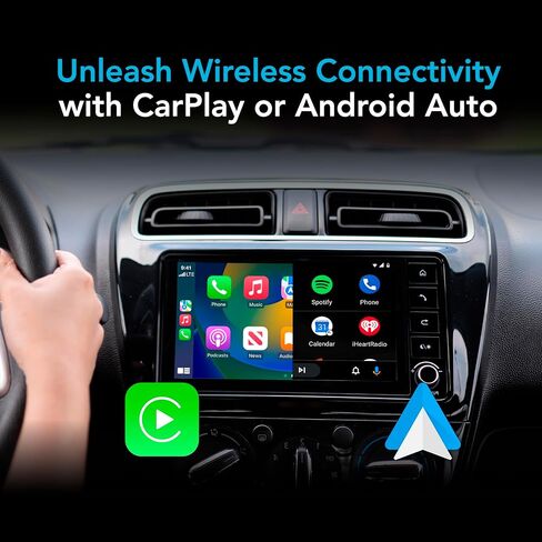 AutoSky 2 في 1 محول CarPlay اللاسلكي وAndroid Auto للمصنع السلكي CarPlay وAndroid Auto 2024 التوصيل والتشغيل للسيارات من 2015 لنظام التشغيل iPhone OS وAndroid OS in Kuwait