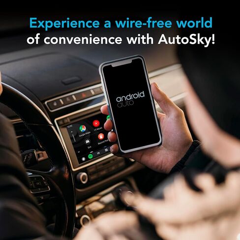 AutoSky 2 في 1 محول CarPlay اللاسلكي وAndroid Auto للمصنع السلكي CarPlay وAndroid Auto 2024 التوصيل والتشغيل للسيارات من 2015 لنظام التشغيل iPhone OS وAndroid OS in Kuwait