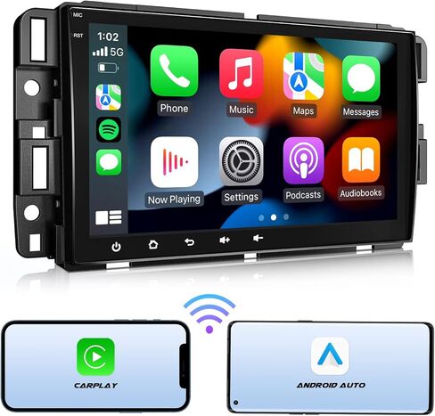 مستقبل ستيريو السيارة Eonon CarPlay & Android Auto، Android 10.0 ستيريو السيارة 2+32 جيجابايت راديو السيارة، متوافق مع شيفروليه/جي إم سي/بويك-8 بوصة-Q80SE in Kuwait