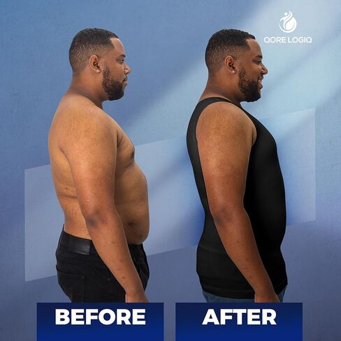 QORE LOGIQ قمصان ضغط باللونين الأبيض والأسود مخفضة للرجال عند الشراء معًا!! in Kuwait