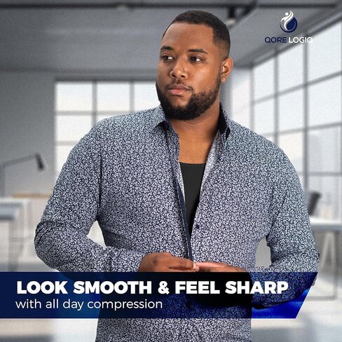 QORE LOGIQ قمصان ضغط باللونين الأبيض والأسود مخفضة للرجال عند الشراء معًا!! in Kuwait