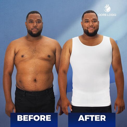 QORE LOGIQ قمصان ضغط باللونين الأبيض والأسود مخفضة للرجال عند الشراء معًا!! in Kuwait