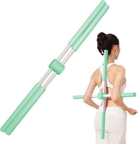 عصا اليوغا للجسم| عصي تصحيح الوضعية تمنح الدعم وتمليس الرقبة والكتف| عصا تصحيح التصميم القابلة للسحب للجميع in Kuwait