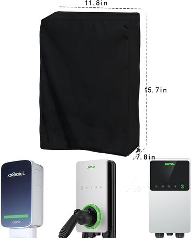 Electric Car Charging Pile Cover,High Density 600D Oxford dustproof Cloth ,Dustproof and waterproof covers for charging piles,Fit for All-weather. (Large Size 15″H x 12″W x 8″D) in Saudi Arabia