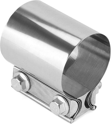 4 Pack 2.5 Inch Butt Joint Exhaust Band Clamp, Stainless Steel Butt Joint Exhaust Muffler Clamp Band with Nuts, Exhaust Band Clamp Sleeve for Exhaust Pipe, Muffler in Saudi Arabia