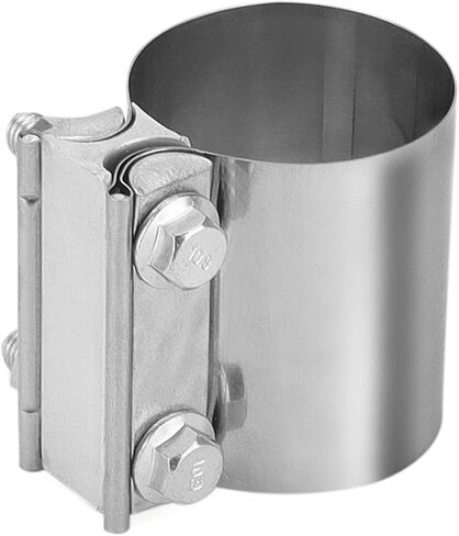 4 Pack 2.5 Inch Butt Joint Exhaust Band Clamp, Stainless Steel Butt Joint Exhaust Muffler Clamp Band with Nuts, Exhaust Band Clamp Sleeve for Exhaust Pipe, Muffler in Saudi Arabia