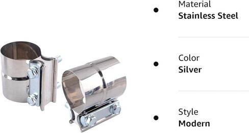 ESPEEDER 2.0 "اللفة المشتركة الفرقة المشبك العادم المشابك أجزاء الأنابيب الفولاذ المقاوم للصدأ 2 قطعة in Kuwait