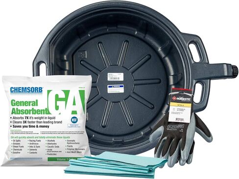 جروز - 41960MFK طقم تغيير الزيت بدون فوضى مع وعاء تصريف سعة 4-1/4 جالون in Kuwait