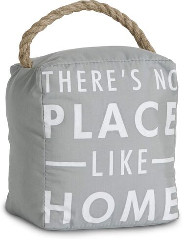 Pavilion Gift Company 72157 No Place Like Home سدادة باب، 5 × 4.75 × 6 بوصات، رمادي in Kuwait