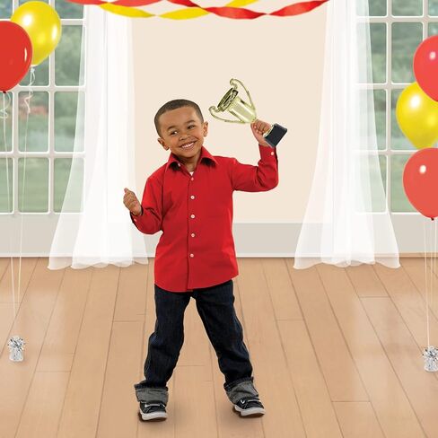 هدايا "كأس" ضخمة مطلية بالذهب - 5 × 9 بوصة (عدد واحد) - جوائز بلاستيكية مذهلة - مثالية للاحتفال بالانتصارات والمسابقات والأحداث in Kuwait