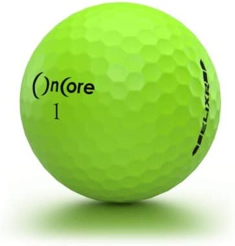 كرة جولة ONCORE GOLF ELIXR (2020) - كرات جولف عالية الأداء - أخضر غير لامع (درزة واحدة | 12 كرة جولف ممتازة) تحكم ومسافة وإحساس وأداء لا مثيل له in Kuwait