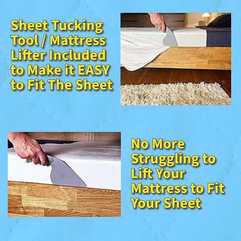 Dry Joy - Twin Size (34" x 36") Washable Waterproof Incontinence Mattress Protector with Tucks – Reusable Twin 34x36 in Bed Pad for Adults Kids and Pets – Including Sheet Tuck in Tool - Two Pack in Saudi Arabia