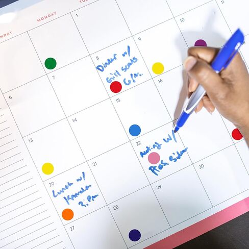 4000 قطعة من الملصقات ذات النقاط المستديرة مقاس 1/2 بوصة، ملصقات ترميز الألوان الدائرية لتنظيم علامات التلوين (8 لفات ألوان، 500 ملصق/لفة) in Kuwait