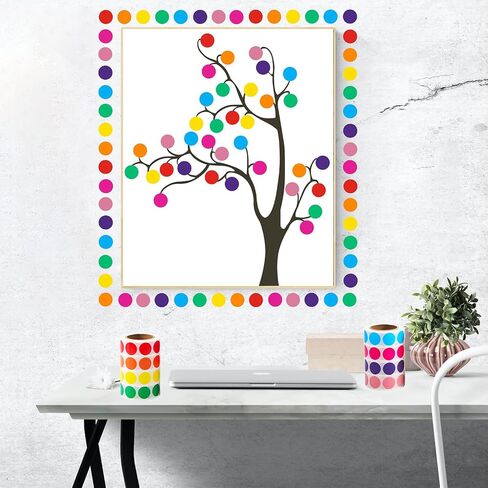 4000 PCS 1/2" Round Dot Stickers Circle Color Coding Labels for Coloring Marking Organizing(8 Rolls Colors, 500 Labels/Roll) in Saudi Arabia