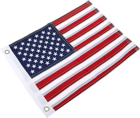 علم القارب الأمريكي WerkWeit مع نجوم مطرزة مقاس 30.48 × 45.72 سم خطوط مخيطة من النايلون عالي التحمل تستخدم على نطاق واسع لقوارب اليخوت وغيرها من الاستخدامات الخارجية in Kuwait