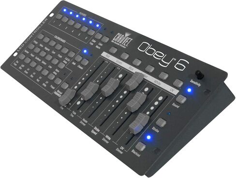 CHAUVET Obey 6 Compact Universal 6 Fixture DMX Lighting Controller + DMX Cables in Saudi Arabia