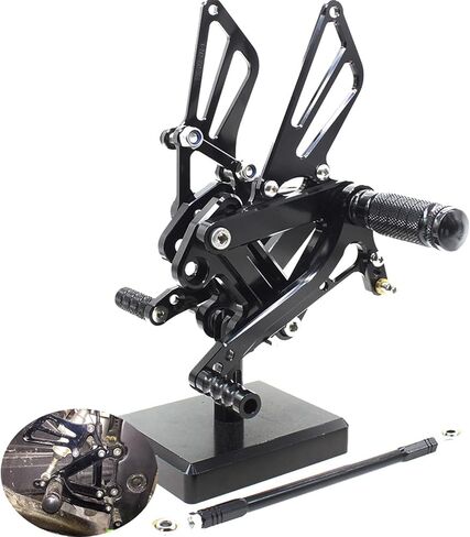 Shang Zun Fit Kawasaki Ninja 600 ZX6R ZX636 1999-2002، ZX9R 1999-2003، ZZR600 2005-2008 مجموعات خلفية للدراجة النارية أوتاد قدم مجموعات خلفية مسند للقدمين فرامل التحول قابل للتعديل in Kuwait